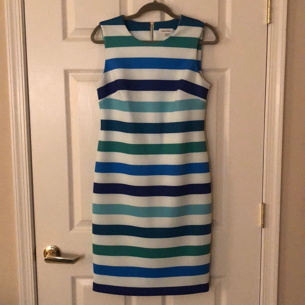 Striped Calvin Klein Dress